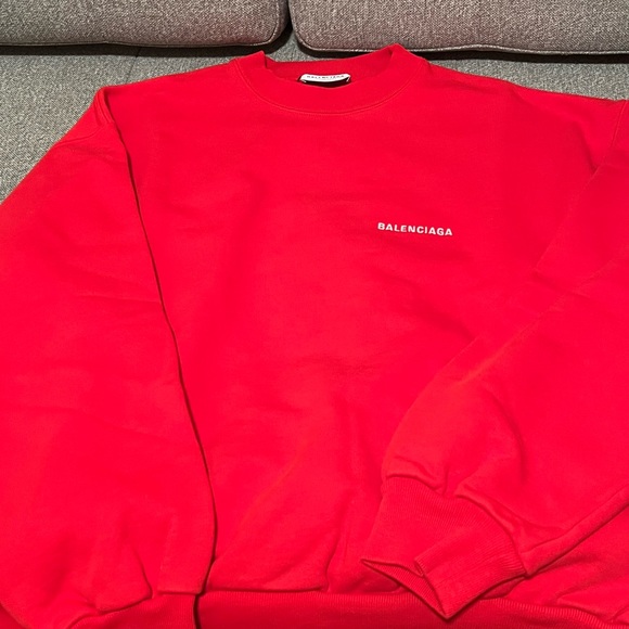 SOLD - Balenciaga Logo Printed Crewneck Sweatshirt - Picture 4 of 9